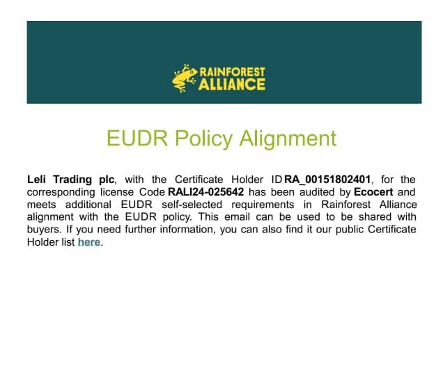EUDR Policy Alignment